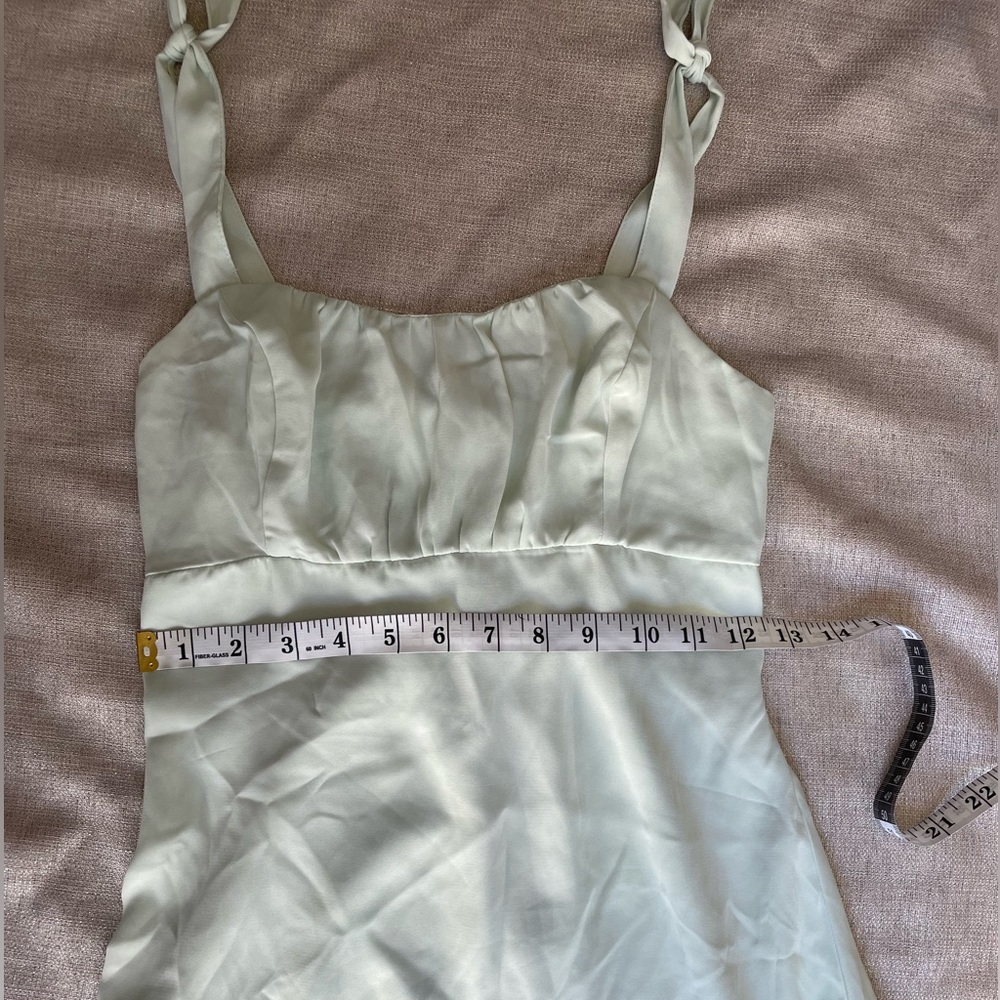 Abercrombie and Fitch Light Green Mini Dress with Tie Straps XS - Picture 7 of 7